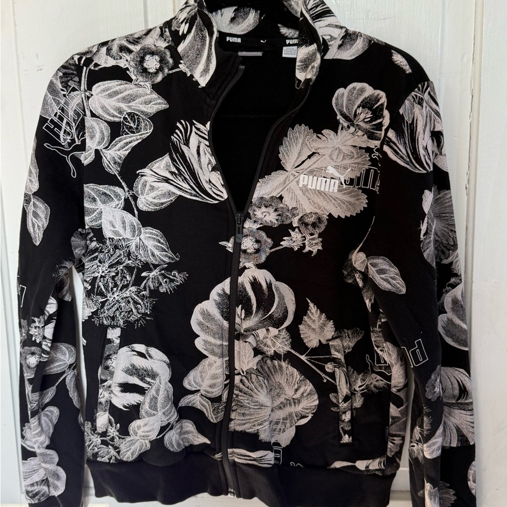 PUMA Black and White Graphic Jacket